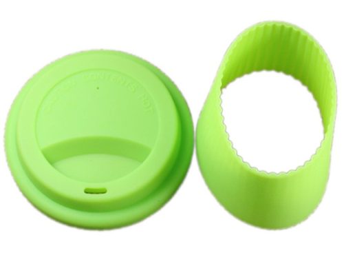 Silicone tumbler cup sleeve and lid
