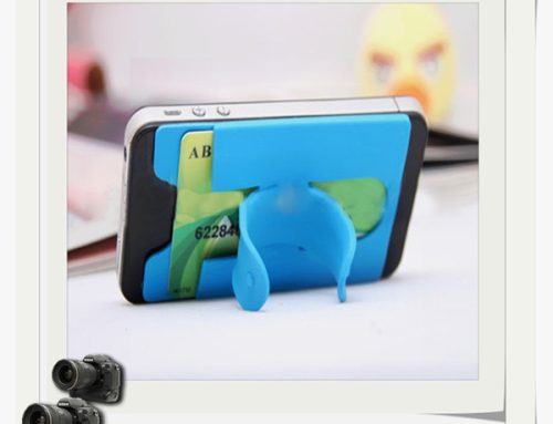 Adhesive silicone mobile phone holder