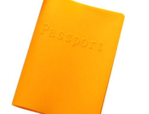 Water-proof colored silicone passport cover