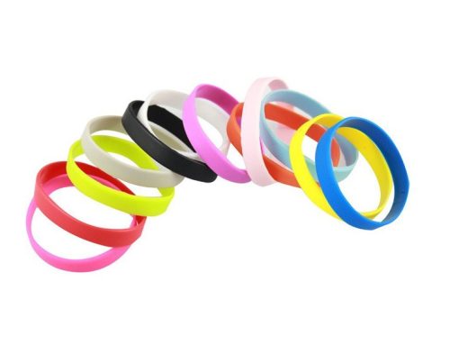 Colorful silicone wristband