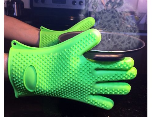 Heat-resistant silicone grill/oven glove