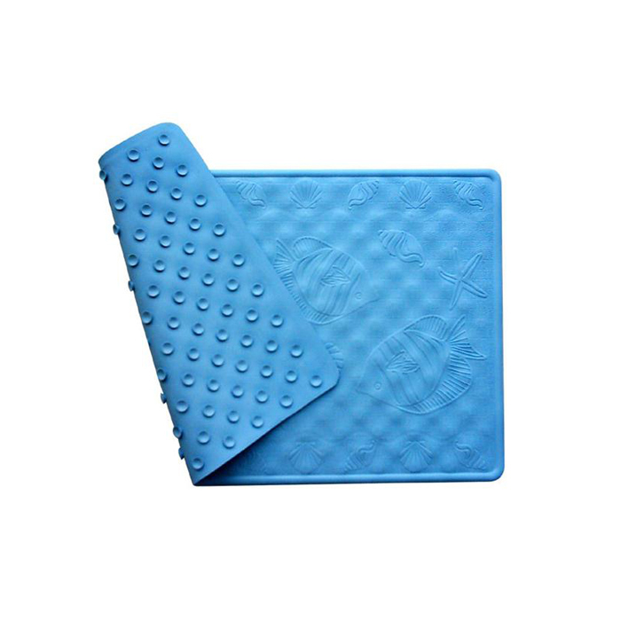 Non-slip silicone bath mat