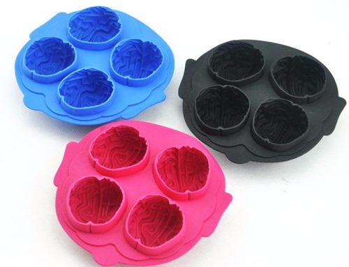 Pistil-shaped soft silicone ice mold