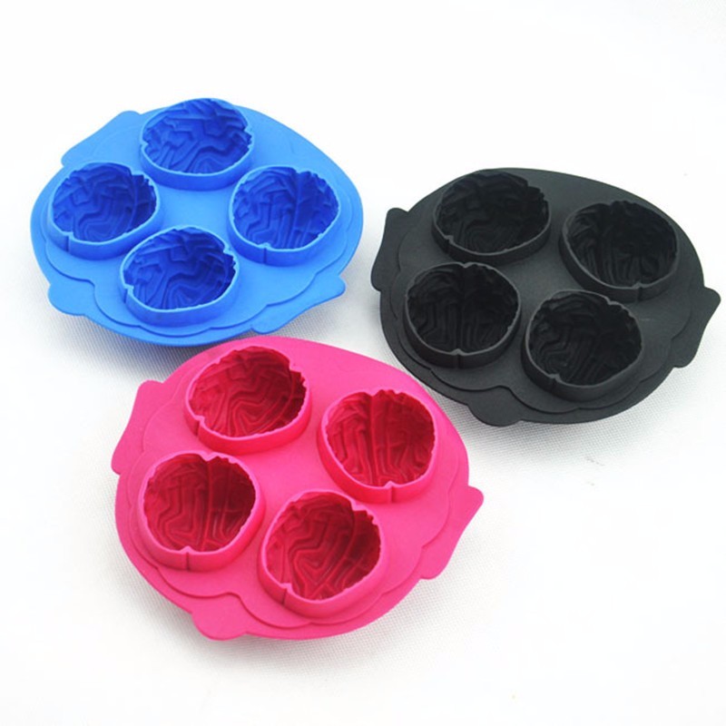 Pistil-shaped soft silicone ice mold
