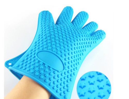Heat-resistant silicone glove