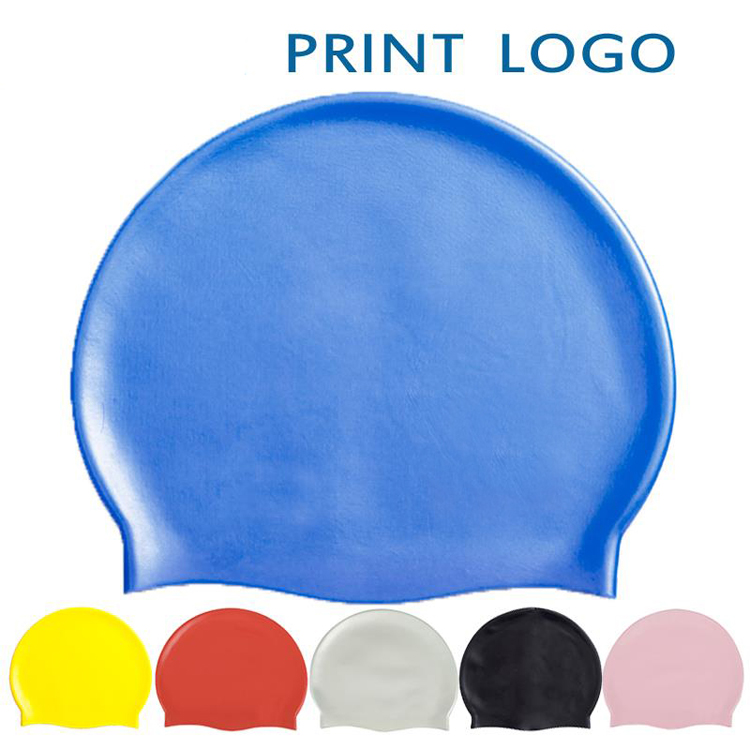 Silicone swimming cap for water sports