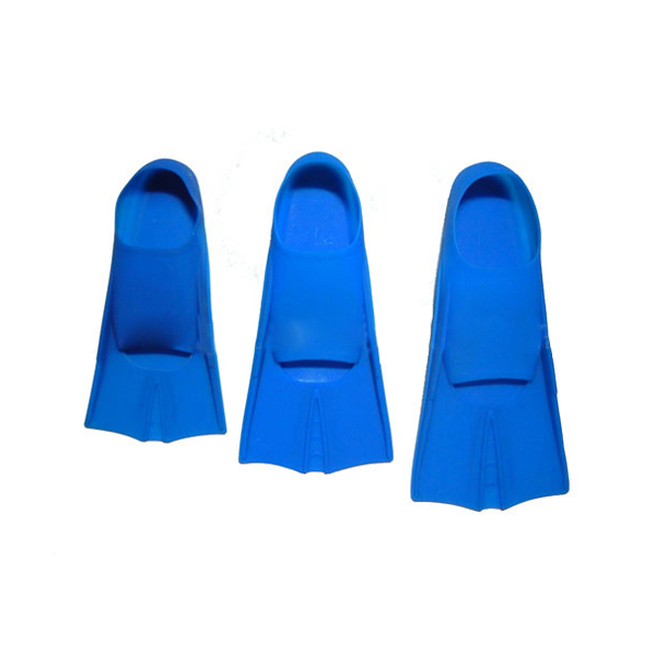 Silicone swim fins for swimming and diving