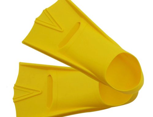 Silicone swim fins for adults and kids