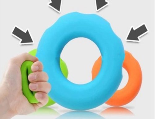 Silicone grip strength training ring