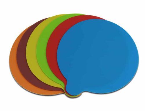 Cartoon solid color round can be customized Logo silicone heat insulation non-slip coaster